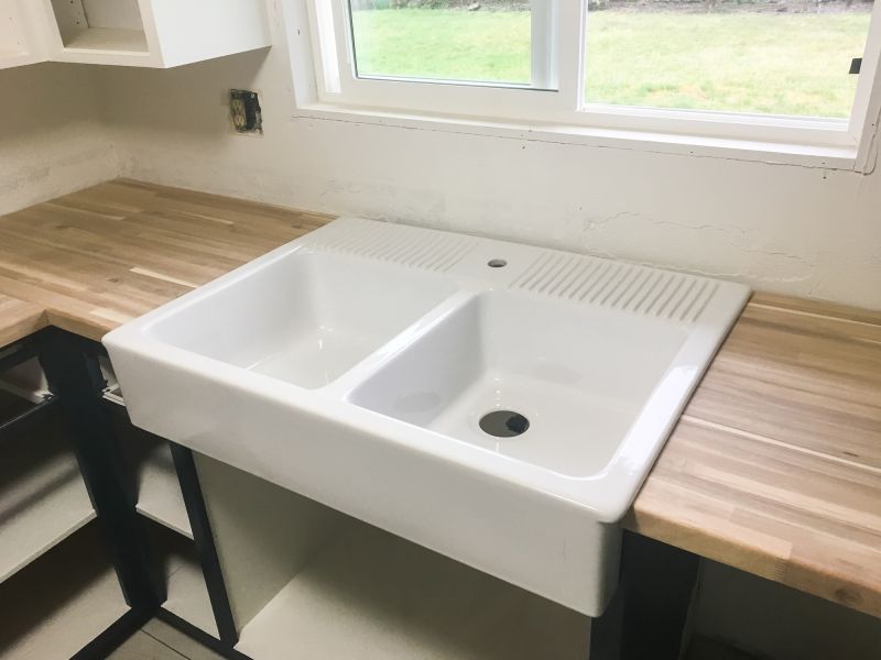 Double Basin Apron Sink